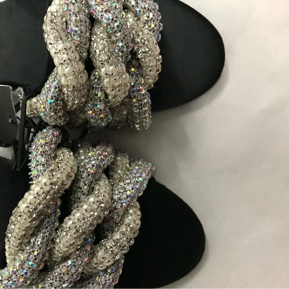 ZARA Gem Rhinestone Slides - Picture 8 of 9